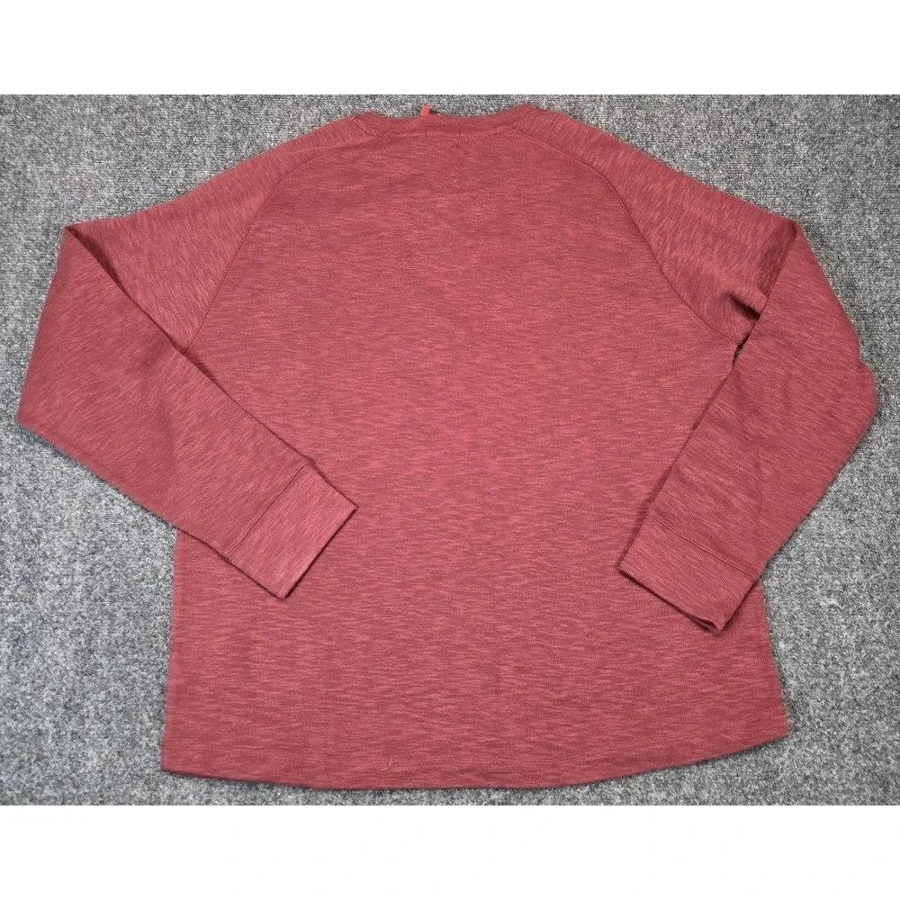 NEW Banana Republic Double Knit Crew Sweater Mens XL Burgundy Shirt